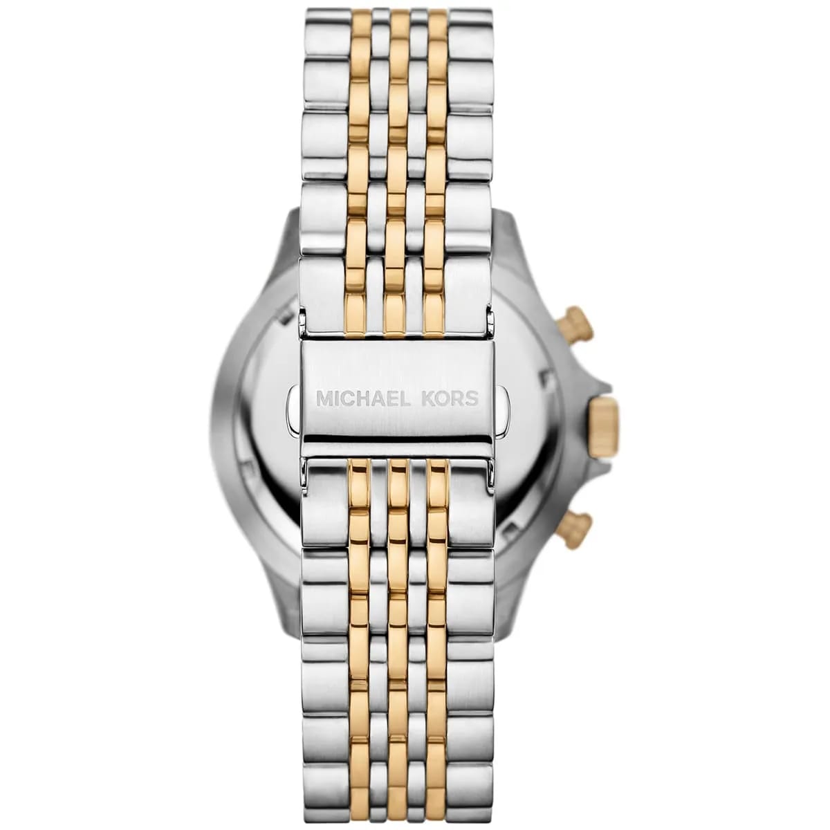 Michael Kors MK8872 Men’s Black Dial Two-Tone Stainless Steel Chronograph Watch - Luxury Hub Store