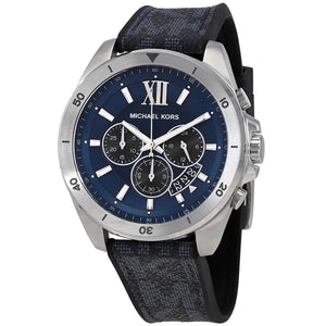 Michael Kors MK8923 Men’s Navy Blue Dial Blue Fabric Strap Chronograph Watch - Luxury Hub Store