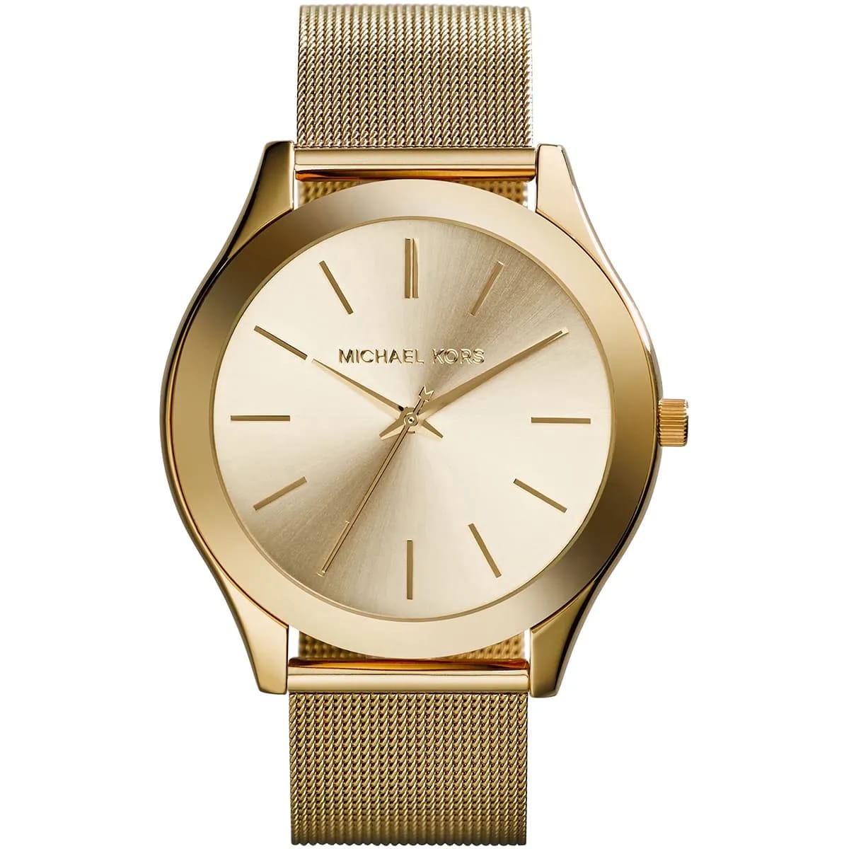 Michael Kors MK3282 Women’s Gold Dial Gold Mesh Stainless Steel Watch - Luxury Hub Store
