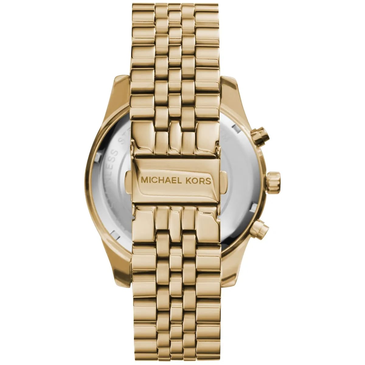 Michael Kors MK8281 Men’s Gold Dial Gold Stainless Steel Chronograph Watch - Luxury Hub Store