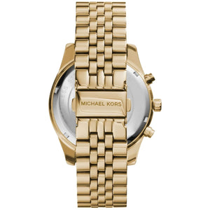 Michael Kors MK8281 Men’s Gold Dial Gold Stainless Steel Chronograph Watch - Luxury Hub Store