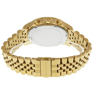 Michael Kors MK8281 Men’s Gold Dial Gold Stainless Steel Chronograph Watch - Luxury Hub Store