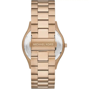 Michael Kors MK9122 Men’s Slim Runway Gold-Tone Stainless Steel Watch - Luxury Hub Store