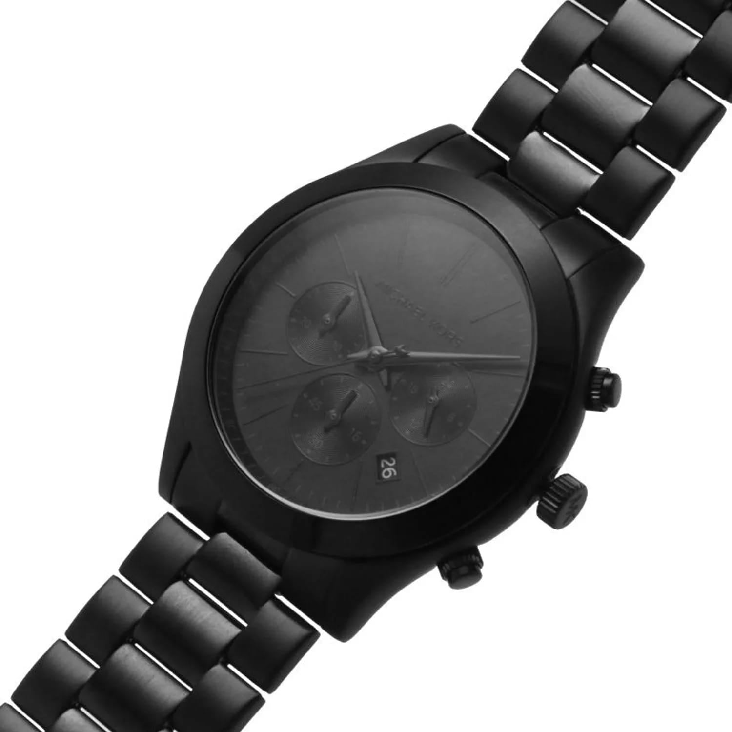 Michael Kors MK8919 Men’s All-Black Slim Runway Stainless Steel Watch - Luxury Hub Store