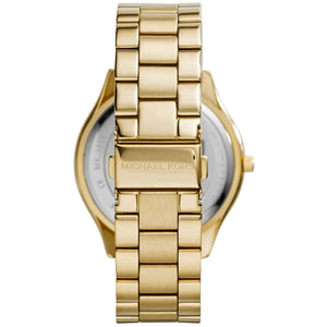 Michael Kors MK3335 Women’s Gold Runway Slim Stainless Steel Watch - Luxury Hub Store