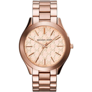 Michael Kors MK3336 Women’s Rose Gold Runway Slim Stainless Steel Watch - Luxury Hub Store