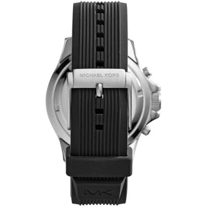 Michael Kors MK8365 Men’s Black Dial Stainless Steel Everest Chronograph Watch - Luxury Hub Store