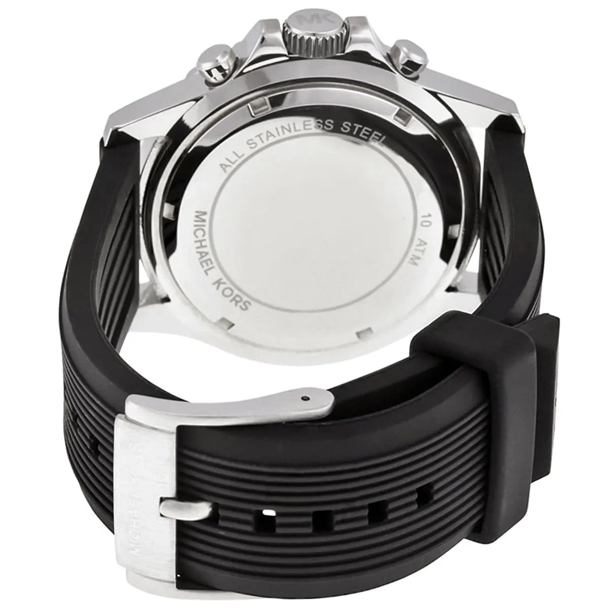 Michael Kors MK8365 Men’s Black Dial Stainless Steel Everest Chronograph Watch - Luxury Hub Store