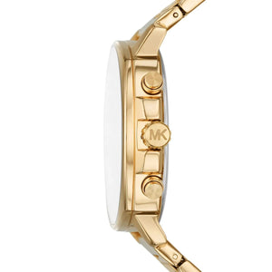 Michael Kors MK8969 Men’s Black Dial Gold Stainless Steel Sullivan Chronograph Watch - Luxury Hub Store