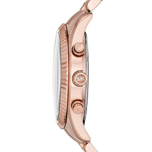 Michael Kors MK8319 Men’s Rose Gold Dial Rose Gold Stainless Steel Lexington Chronograph Watch - Luxury Hub Store