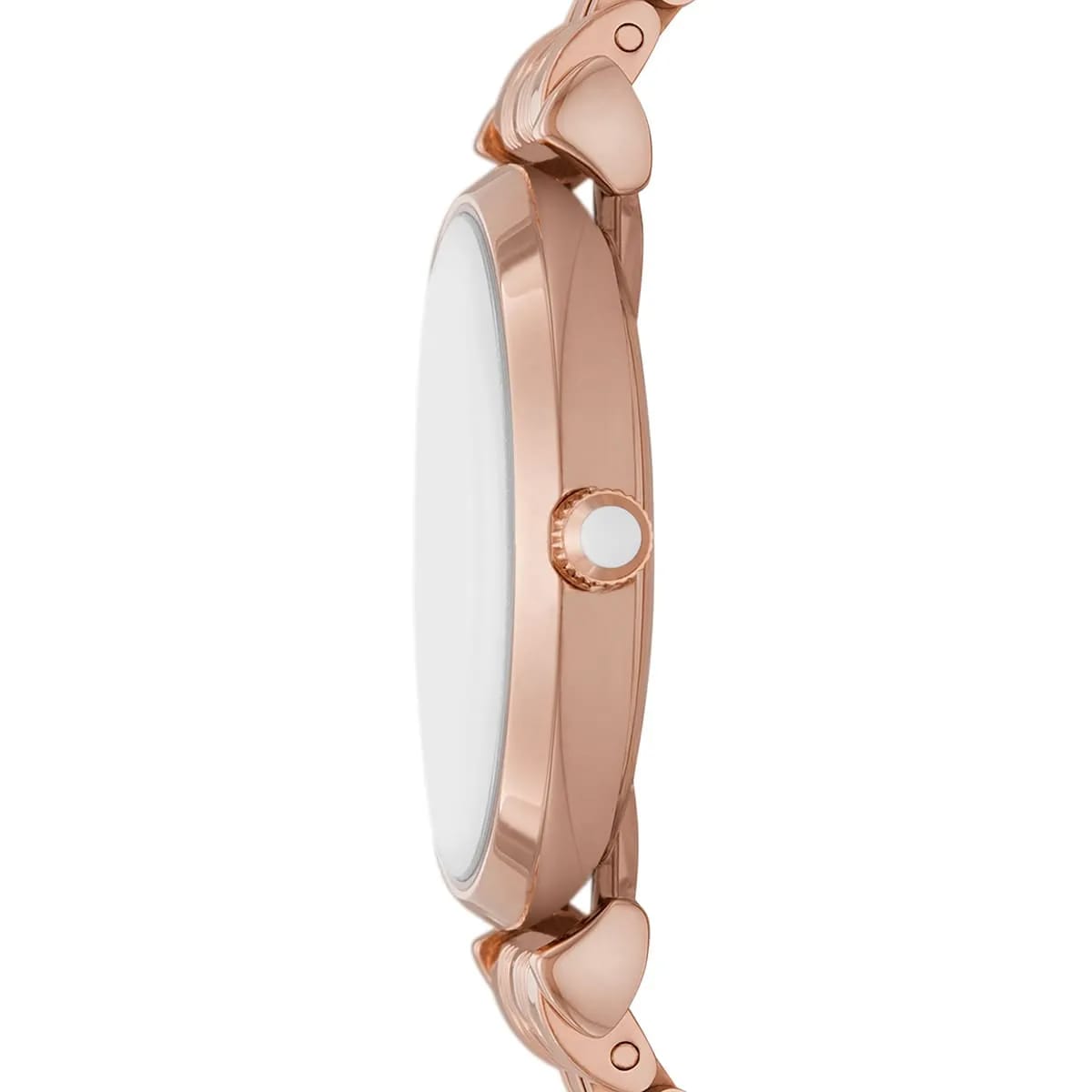 Emporio Armani AR11446 Women’s Silver Crystal Dial Rose Gold Gianni T-Bar Watch - Luxury Hub Store