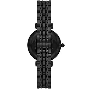Emporio Armani AR11245 Women’s Black Dial Rose Gold Gianni T-Bar Watch - Luxury Hub Store