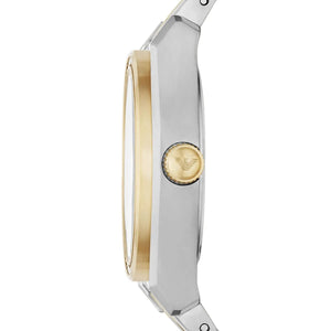 Emporio Armani AR11559 Women’s Mother of Pearl Dial Two-Tone Stainless Steel Federica Watch - Luxury Hub Store