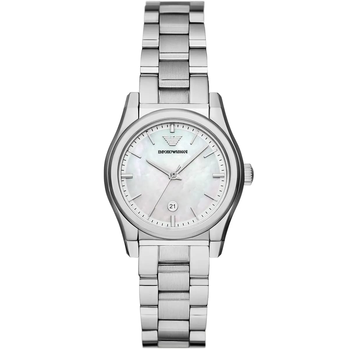 Emporio Armani AR11557 Women’s Mother of Pearl Dial Stainless Steel Federica Watch - Luxury Hub Store