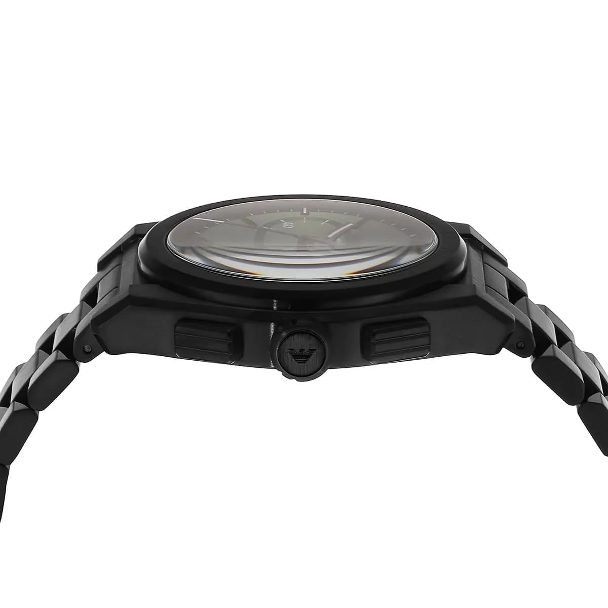 Emporio Armani AR11562 Men’s Green Dial Black Stainless Steel Federico Chronograph Watch - Luxury Hub Store
