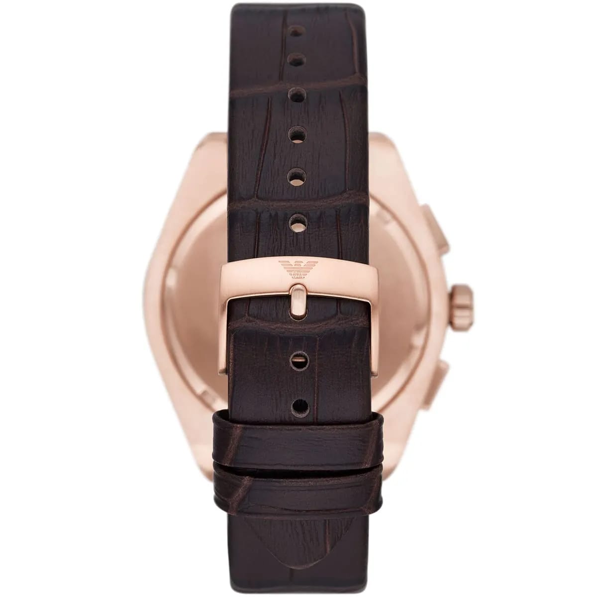 Emporio Armani AR11563 Men’s Blue Dial Brown Leather Federico Chronograph Watch - Luxury Hub Store