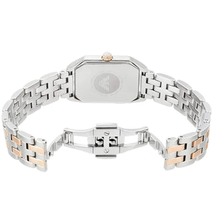 Emporio Armani AR11146 Women’s Mother of Pearl Dial Two-Tone Stainless Steel Gioia Watch - Luxury Hub Store