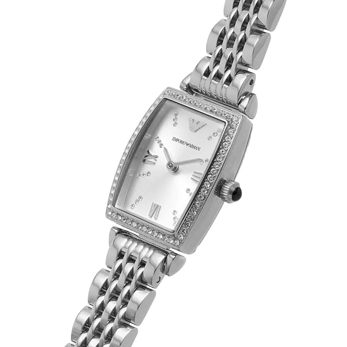 Emporio Armani AR11405 Women’s Mother of Pearl Dial Silver Stainless Steel Gianni T-Bar Watch - Luxury Hub Store