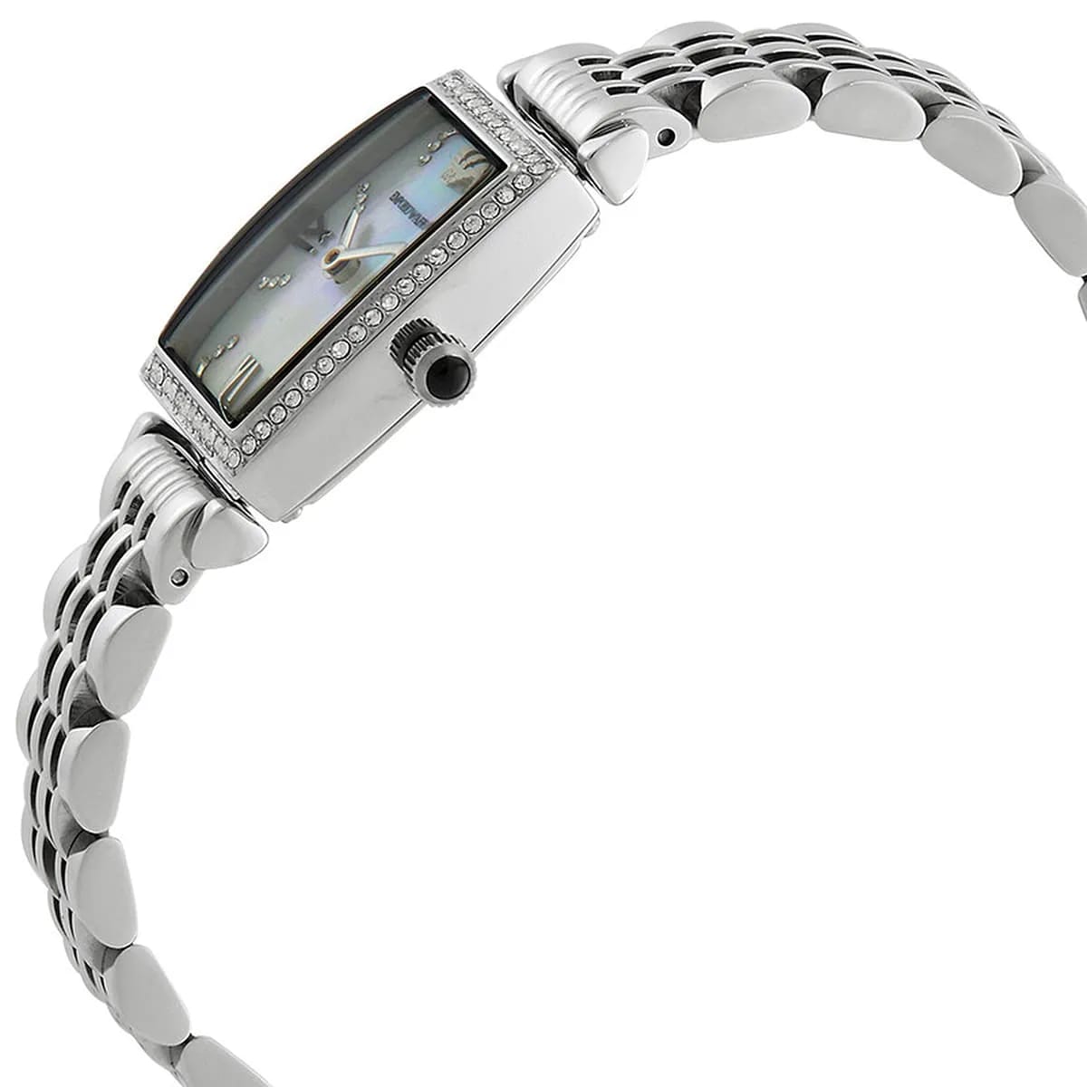 Emporio Armani AR11405 Women’s Mother of Pearl Dial Silver Stainless Steel Gianni T-Bar Watch - Luxury Hub Store