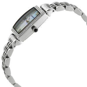 Emporio Armani AR11405 Women’s Mother of Pearl Dial Silver Stainless Steel Gianni T-Bar Watch - Luxury Hub Store