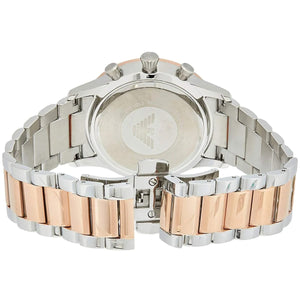 Emporio Armani AR11209 Men’s White Dial Two-Tone Stainless Steel Giovanni Watch - Luxury Hub Store