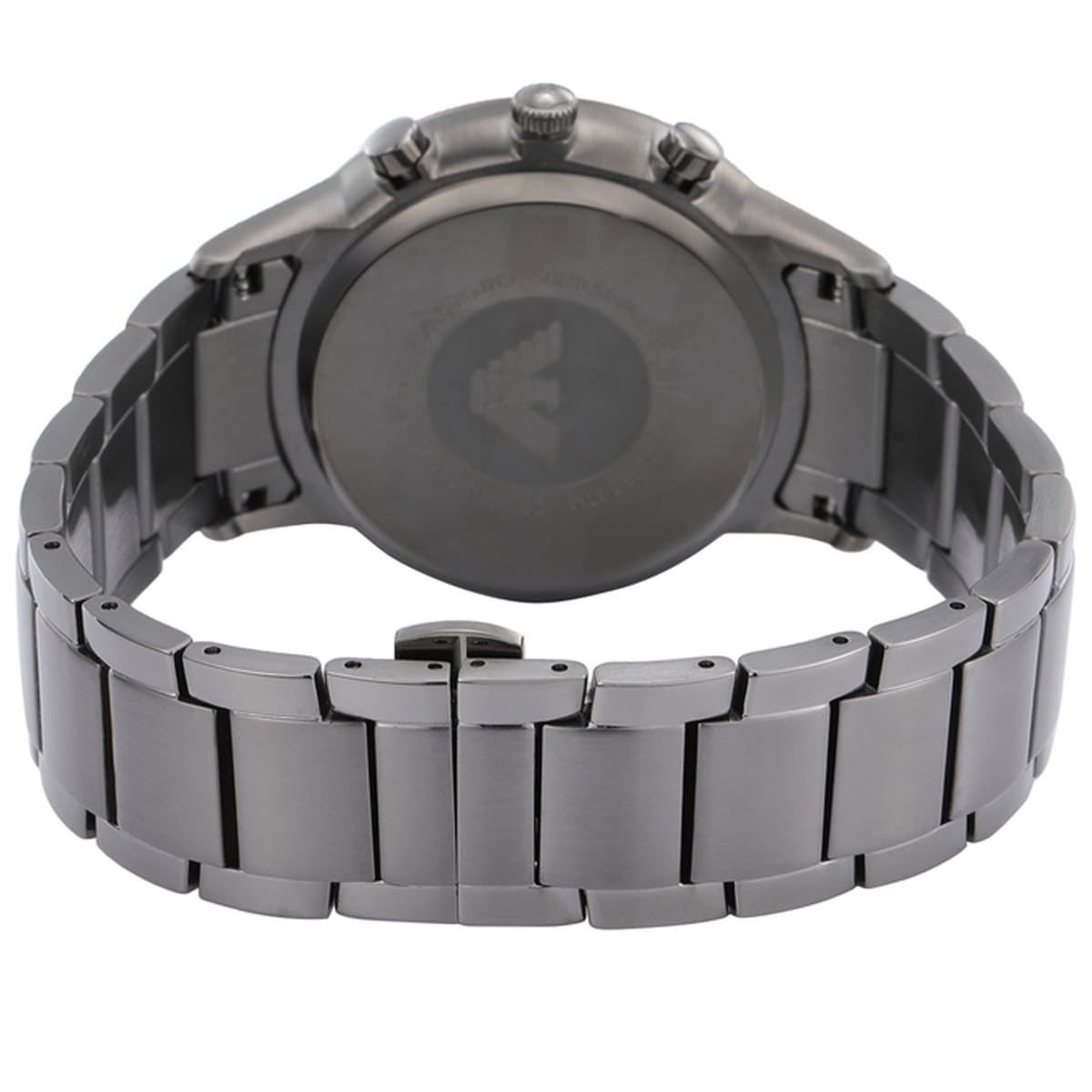 Emporio Armani AR11215 Men’s Blue Dial Gunmetal Stainless Steel Renato Watch - Luxury Hub Store