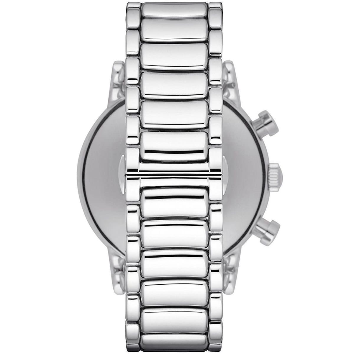 Emporio Armani AR1894 Men’s Black Dial Stainless Steel Luigi Chronograph Watch - Luxury Hub Store