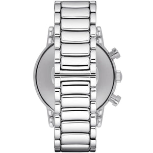 Emporio Armani AR1894 Men’s Black Dial Stainless Steel Luigi Chronograph Watch - Luxury Hub Store