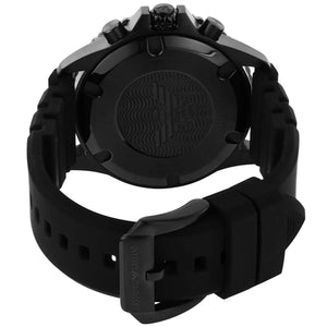 Emporio Armani AR11515 Men’s Black Dial Silicone Strap Diver Chronograph Watch - Luxury Hub Store