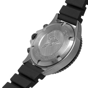 Emporio Armani AR11515 Men’s Black Dial Silicone Strap Diver Chronograph Watch - Luxury Hub Store