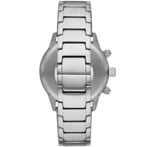 Emporio Armani AR11306 Men’s Blue Dial Silver Stainless Steel Chronograph Watch - Luxury Hub Store