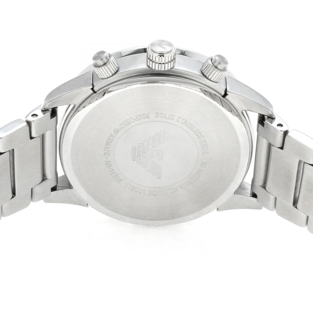 Emporio Armani AR11306 Men’s Blue Dial Silver Stainless Steel Chronograph Watch - Luxury Hub Store