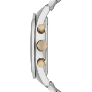 Emporio Armani AR6088 Men’s Blue Dial Two-Tone Stainless Steel Chronograph Watch - Luxury Hub Store