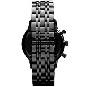 Emporio Armani AR1934 Men’s Black Dial Black Stainless Steel Chronograph Watch - Luxury Hub Store