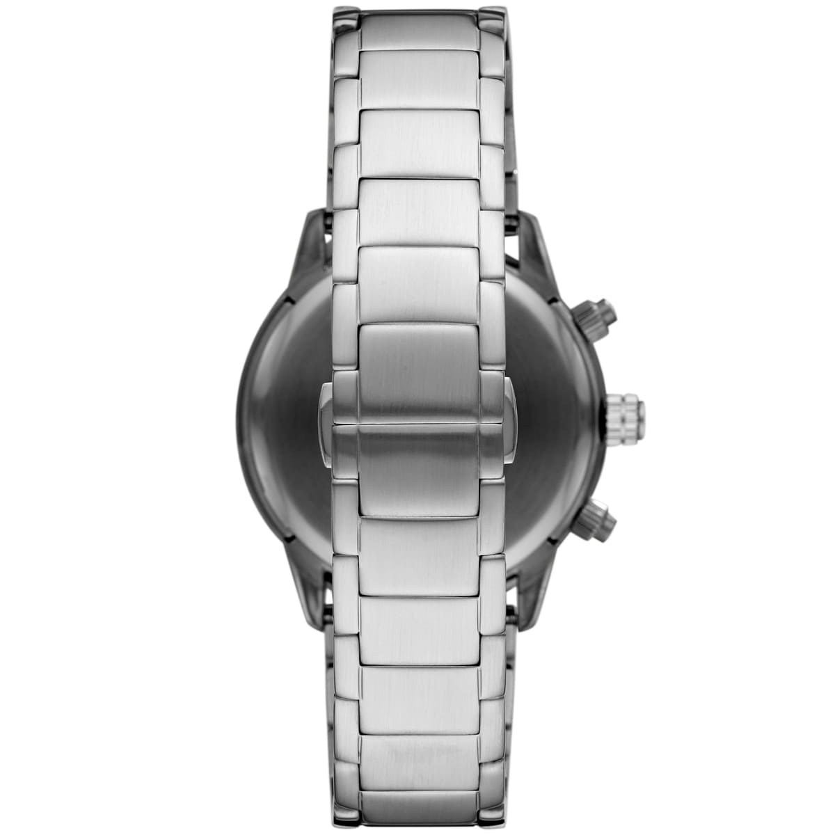 Emporio Armani AR11241 Men’s Black Dial Silver Stainless Steel Chronograph Watch - Luxury Hub Store
