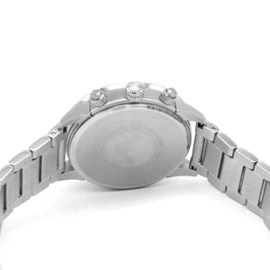 Emporio Armani AR11241 Men’s Black Dial Silver Stainless Steel Chronograph Watch - Luxury Hub Store