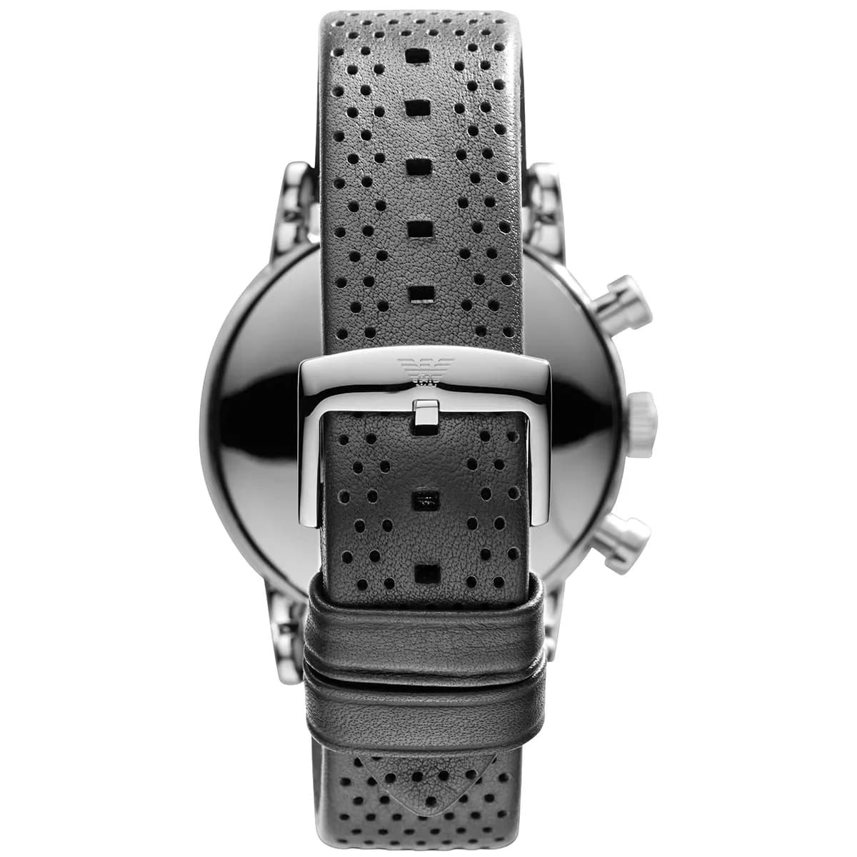 Emporio Armani AR1735 Men’s Grey Dial Grey Leather Chronograph Watch - Luxury Hub Store