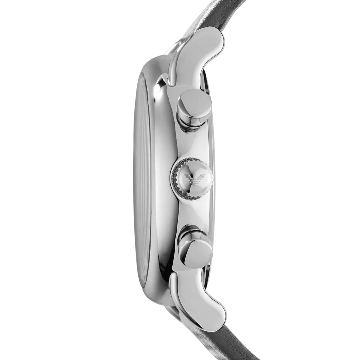 Emporio Armani AR1735 Men’s Grey Dial Grey Leather Chronograph Watch - Luxury Hub Store