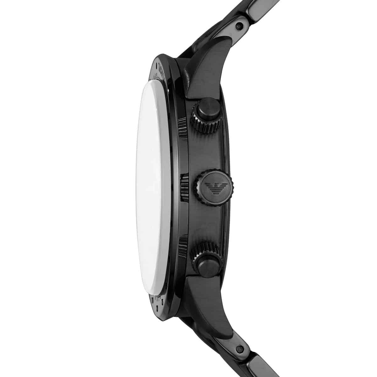 Emporio Armani AR11242 Men’s Black Dial Black Stainless Steel Chronograph Watch - Luxury Hub Store