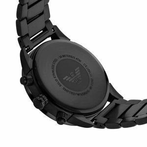 Emporio Armani AR11242 Men’s Black Dial Black Stainless Steel Chronograph Watch - Luxury Hub Store