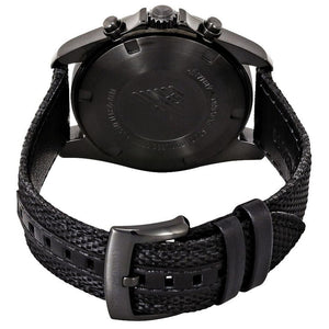 Emporio Armani AR6131 Men’s Black Dial Black Fabric Strap Sigma Chronograph Watch - Luxury Hub Store
