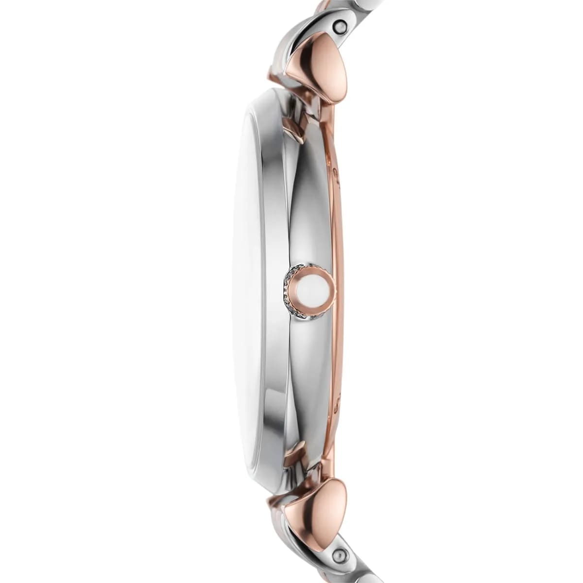 Luxury Emporio Armani AR11537 Gianni T-Bar watch crystal dial rose gold silver