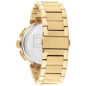 Tommy Hilfiger 1792118 Men’s Multi-Function Watch – Blue Dial & Gold Stainless-Steel Bracelet - Luxury Hub Store