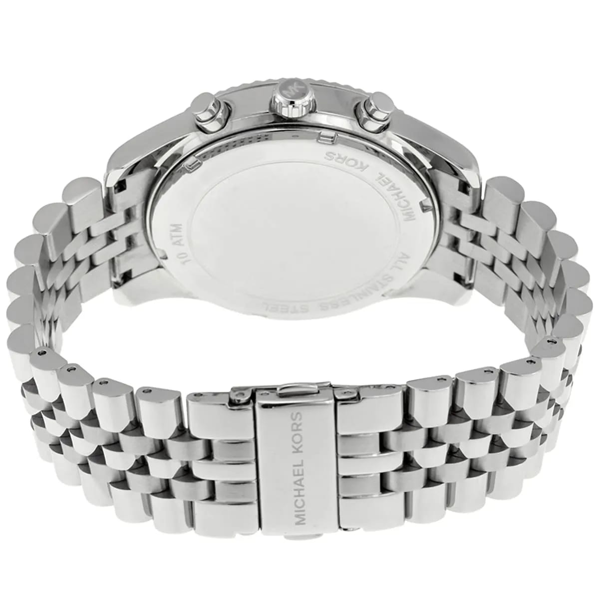 Michael Kors MK8405 Men’s Silver Dial Silver Stainless Steel Chronograph Watch - Luxury Hub Store