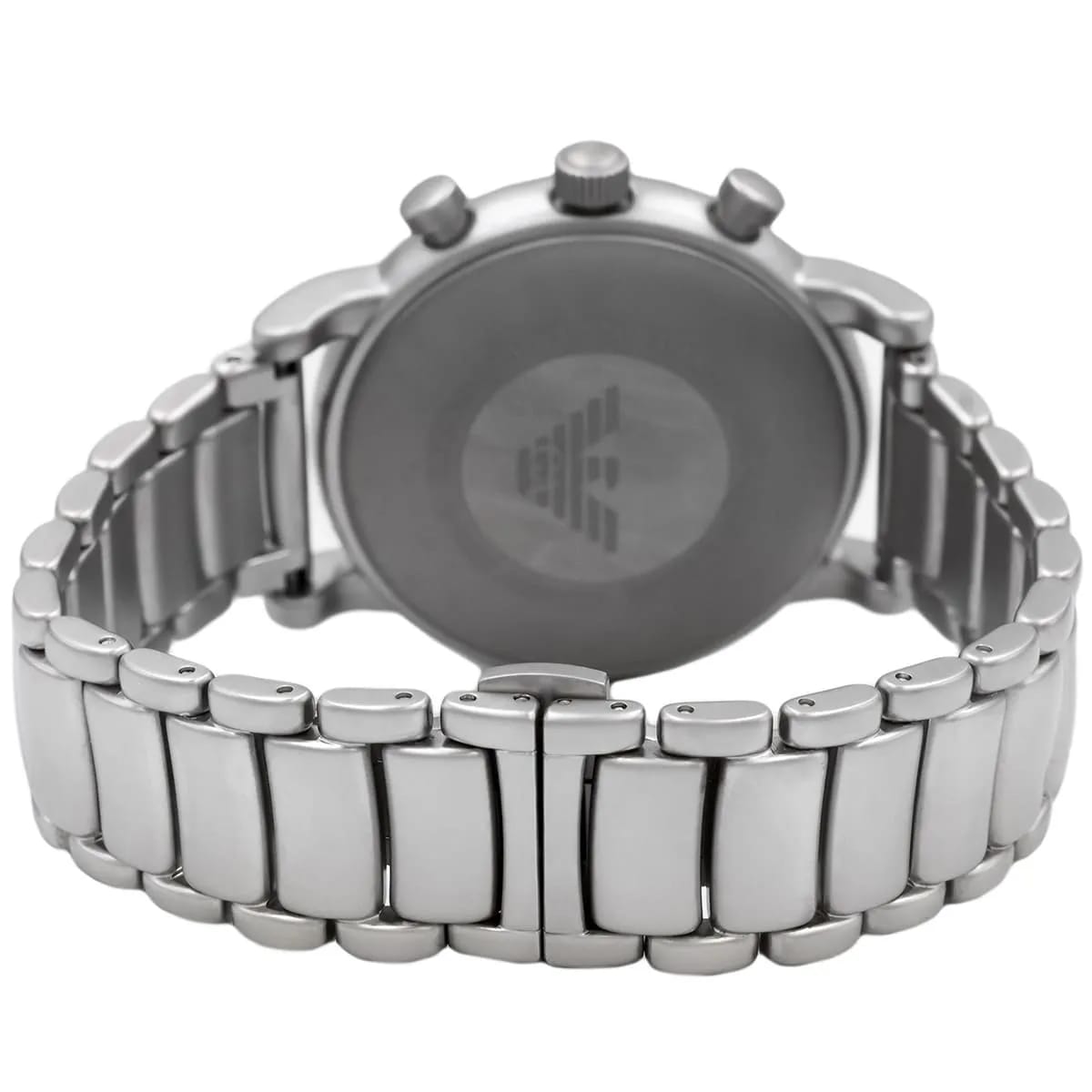 Emporio Armani AR11324 Men’s Black Dial Silver Stainless Steel Chronograph Watch - Luxury Hub Store