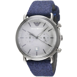 Emporio Armani Aviator AR11144 men's chronograph watch - dial detail view