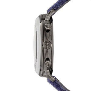 Emporio Armani Aviator AR11144 men's chronograph watch - gray dial blue fabric strap