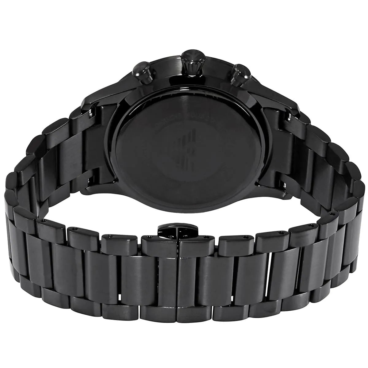 Emporio Armani AR11349 Men’s Black Dial Black Stainless Steel Giovanni Chronograph Watch - Luxury Hub Store