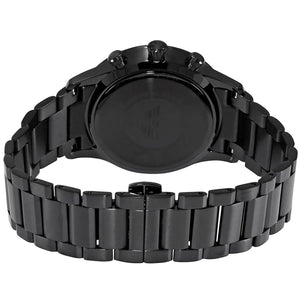 Emporio Armani AR11349 Men’s Black Dial Black Stainless Steel Giovanni Chronograph Watch - Luxury Hub Store