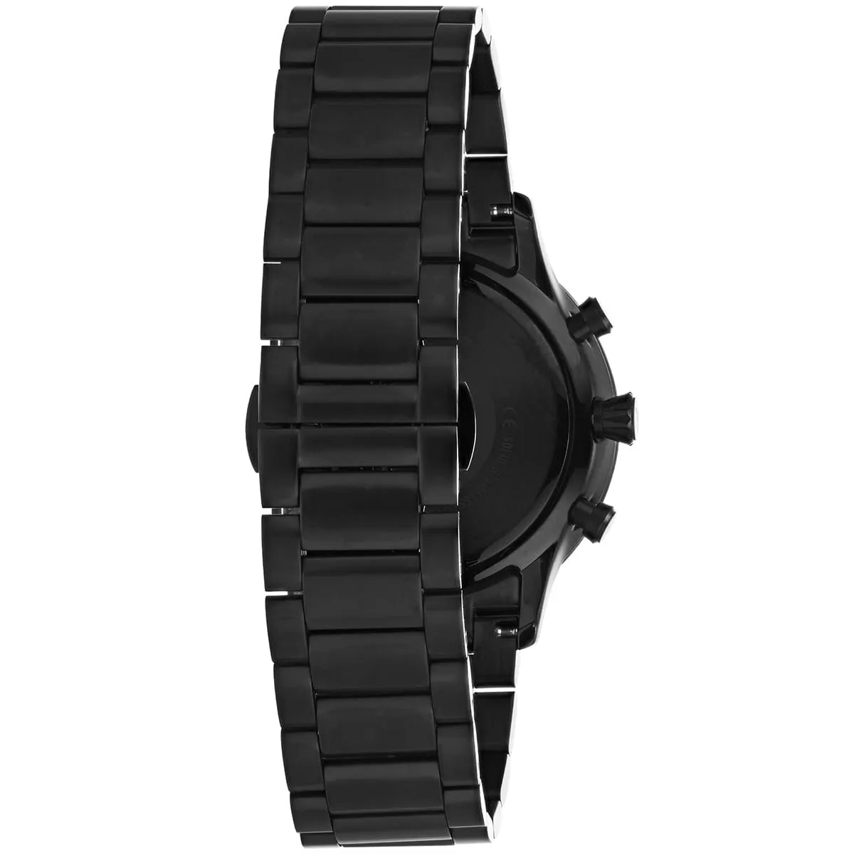 Emporio Armani AR11349 Men’s Black Dial Black Stainless Steel Giovanni Chronograph Watch - Luxury Hub Store